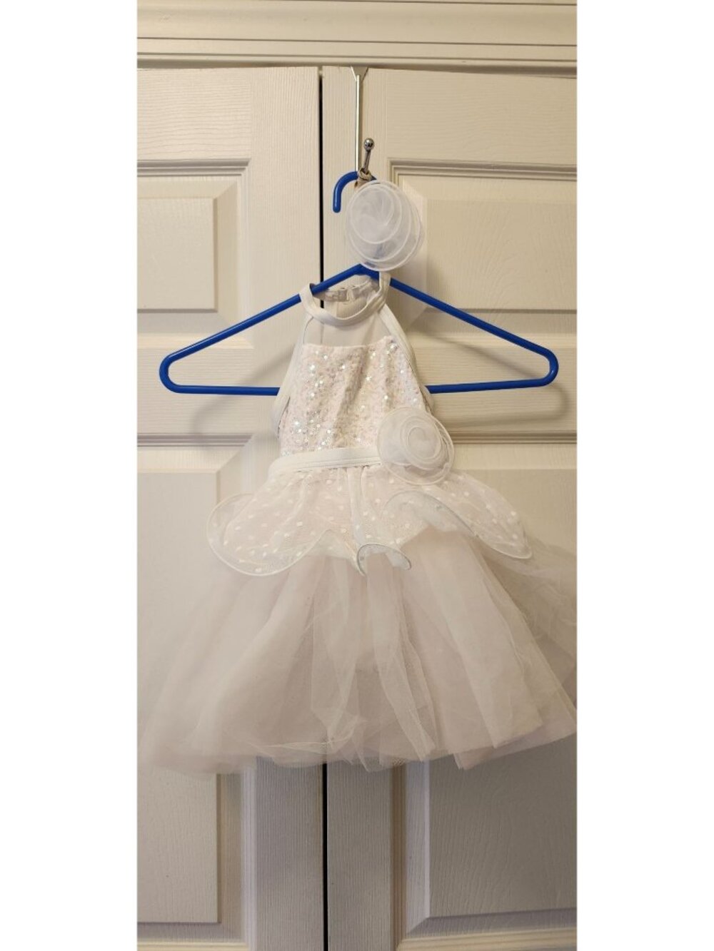 Weissman Riding Free 17029 White High Neck Tutu Dress Dance Costume Size XXS 3T